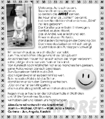 Glückwunschanzeige von André  von WESER-KURIER