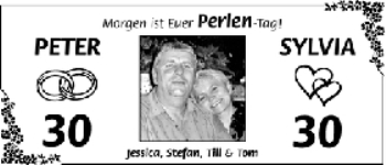 Glückwunschanzeige von Peter und Sylvia Wolf von WESER-KURIER