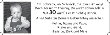 Glückwunschanzeige von Oh Schreck, oh Schreck  von WESER-KURIER