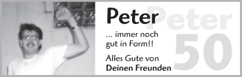Glückwunschanzeige von Peter  von WESER-KURIER