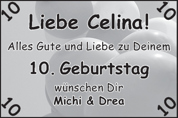 Glückwunschanzeige von Celina  von WESER-KURIER