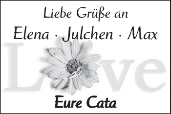 Glückwunschanzeige von Elena und Julchen und Max  von WESER-KURIER