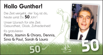 Glückwunschanzeige von Gunther Semrau von WESER-KURIER