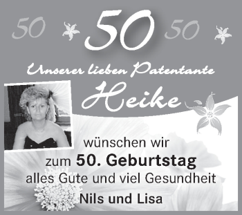 Glückwunschanzeige von Heike  von WESER-KURIER