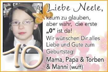Glückwunschanzeige von Neele  von WESER-KURIER