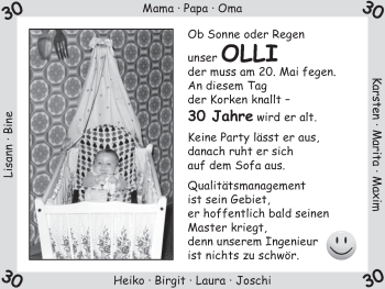 Glückwunschanzeige von Olli  von WESER-KURIER