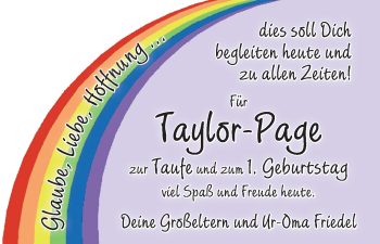Glückwunschanzeige von Taylor-Page  von WESER-KURIER