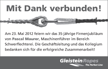 Glückwunschanzeige von Pascal Maurer von WESER-KURIER