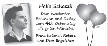 Glückwunschanzeige von Schatzi  von WESER-KURIER