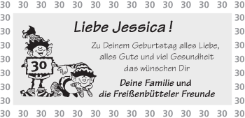 Glückwunschanzeige von Jessica  von WESER-KURIER