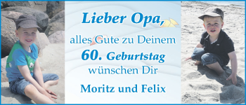 Glückwunschanzeige von 60. Geburtstag  von WESER-KURIER