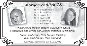 Glückwunschanzeige von Ramona  von WESER-KURIER