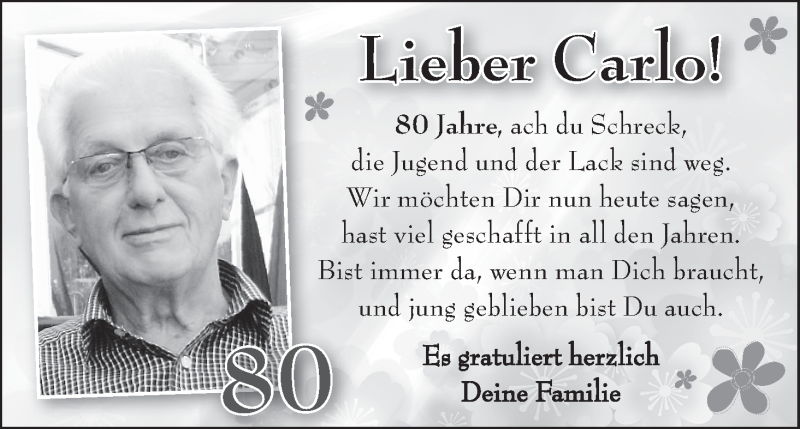 Anzeige für Carlo Weber vom 13.07.2012 aus WESER-KURIER