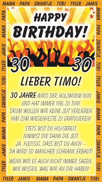 Glückwunschanzeige von Timo  von WESER-KURIER