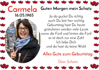 Glückwunschanzeige von Carmela Hausig von Die Norddeutsche