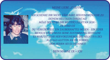 Glückwunschanzeige von Anita Zühlsdorf von Regionale Rundschau/Syker Kurier