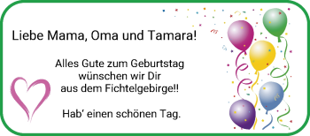Glückwunschanzeige von Tamara  von Regionale Rundschau/Syker Kurier