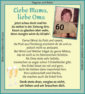 Glückwunschanzeige von Annegret Meyer von Osterholzer Kreisblatt