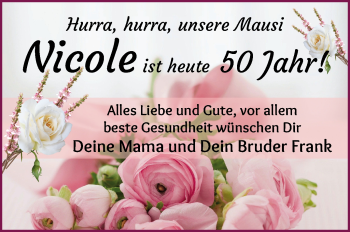 Glückwunschanzeige von Nicole  von WESER-KURIER