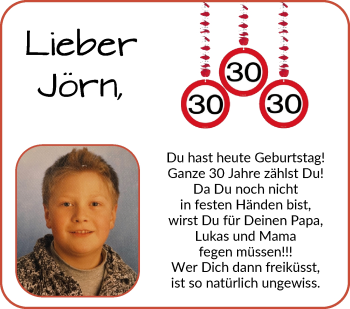 Glückwunschanzeige von Jörn  von Osterholzer Kreisblatt