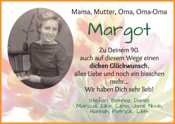 Glückwunschanzeige von Margot  von WESER-KURIER