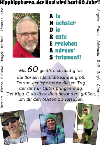Glückwunschanzeige von Andreas Hausig von Die Norddeutsche