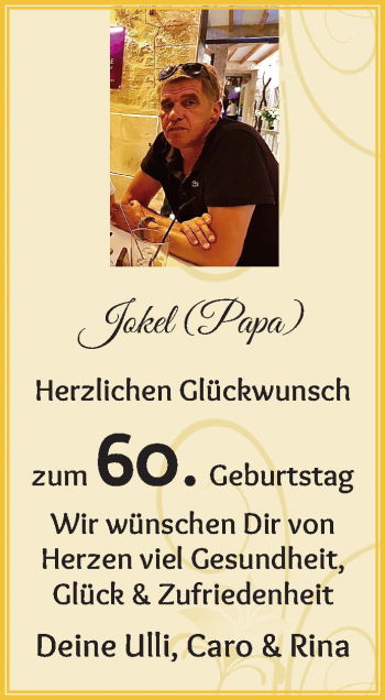 Glückwunschanzeige von Jokel  von WESER-KURIER