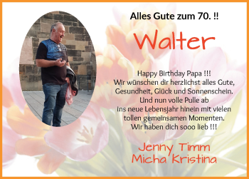 Glückwunschanzeige von Walter  von Osterholzer Kreisblatt