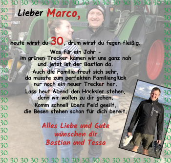 Glückwunschanzeige von 30  von Wuemme Zeitung