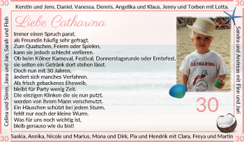 Glückwunschanzeige von Catharina  von Osterholzer Kreisblatt
