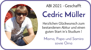 Glückwunschanzeige von Cedric Müller von Achimer Kurier/Verdener Nachrichten