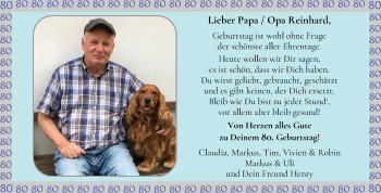 Glückwunschanzeige von Reinhard Thoelken von Wuemme Zeitung