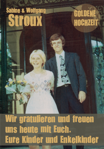 Glückwunschanzeige von Sabine und Wolfagng Stroux von WESER-KURIER