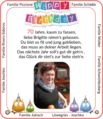 Glückwunschanzeige von Brigitte  von Osterholzer Kreisblatt