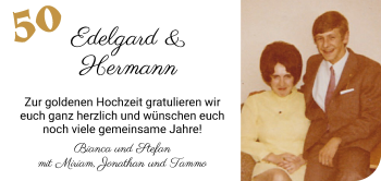 Glückwunschanzeige von Edelgard und Hermann  von WESER-KURIER