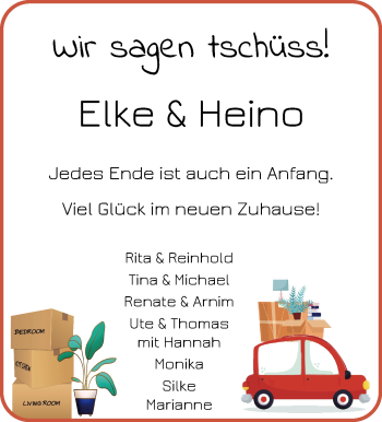 Glückwunschanzeige von Elke und Heino  von Osterholzer Kreisblatt