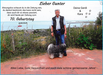Glückwunschanzeige von Gunter Heuss von WESER-KURIER