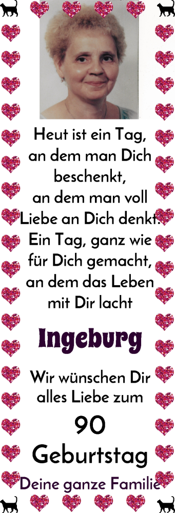 Glückwunschanzeige von Ingeburg Heuermann von WESER-KURIER