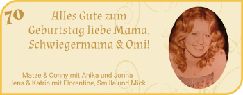Glückwunschanzeige von Mama  von WESER-KURIER