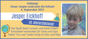 Glückwunschanzeige von Jesper  Eickhoff von WESER-KURIER