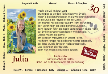 Glückwunschanzeige von Julia  von Osterholzer Kreisblatt