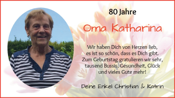 Glückwunschanzeige von Katharina  von Osterholzer Kreisblatt