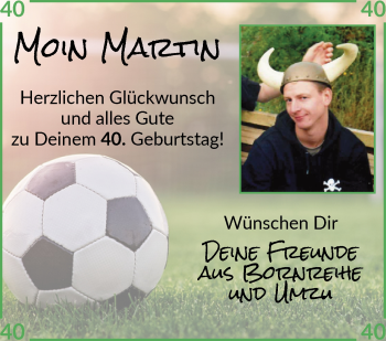 Glückwunschanzeige von Martin  von Osterholzer Kreisblatt