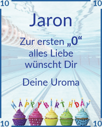Glückwunschanzeige von Jaron  von Osterholzer Kreisblatt