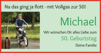 Glückwunschanzeige von Michael Engelken von Wuemme Zeitung