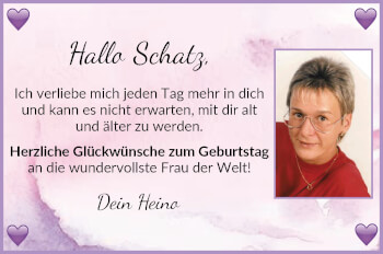 Glückwunschanzeige von Schatz  von WESER-KURIER