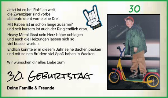 Glückwunschanzeige von Ralf Mehrtens von Wuemme Zeitung