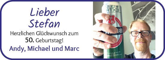 Glückwunschanzeige von Stefan  von WESER-KURIER