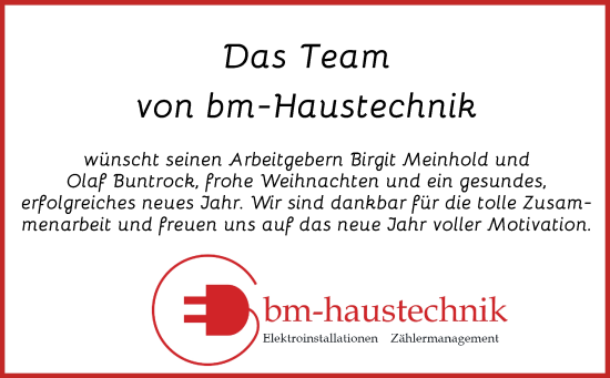 Glückwunschanzeige von Birgit und Olaf  von Die Norddeutsche