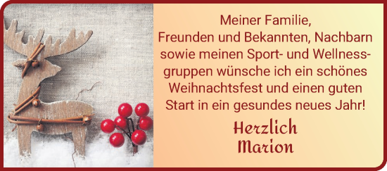 Glückwunschanzeige von ein schönes Weihnachtsfest  von WESER-KURIER
